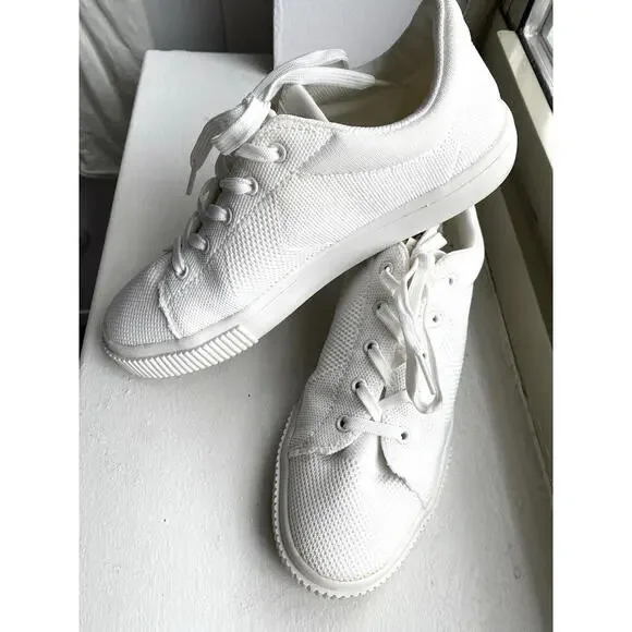 SPLENDID Eco 8 M Womens White Liberty Toe Platform Athletic Sneakers Shoes - Picture 2 of 8